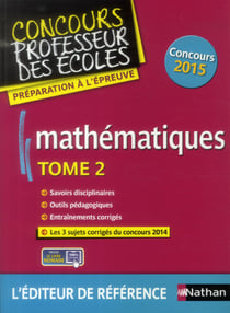 Mathématiques T02 (concours professeur des écoles) 2015