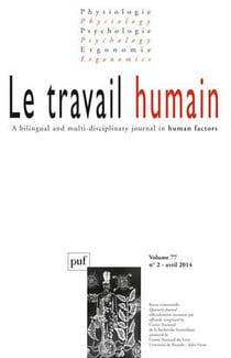Revue Le travail humain n.77/2 (édition 2014)
