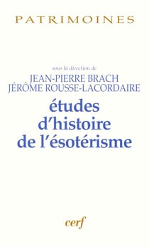 Études d'histoire de l'ésotérisme