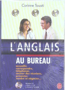 Coffret methode 90 l'anglais au bureau livre + 5 cd