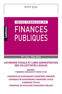 Revue française de finances publiques n.166