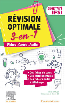 Révision optimale 3 en 1 - IFSI - semestre 1 - fiches-cartes-audio
