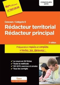 Concours rédacteur territorial et rédacteur principal - préparation rapide catégorie b