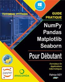 Guide numpy pandas matplotlib seaborn - avec python 3.9 - illustrations, couleur