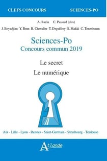 Sciences po concours commun 2019