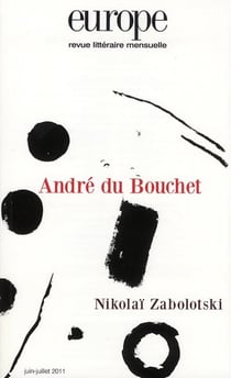 Revue Europe : t.986-987 - André du Bouchet