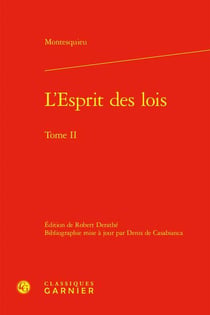 L'Esprit des lois Tome 2