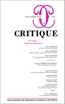 Revue Critique n.894 : Ars Longa... toute une histoire !
