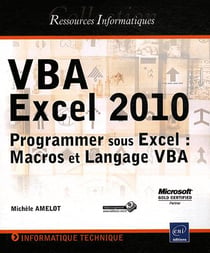 Vba Excel 2010 - Programmer Sous Excel   Macros Et Langage Vba