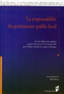 Responsabilité du gestionnaire public local