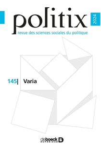 Politix n° 145 - Varia
