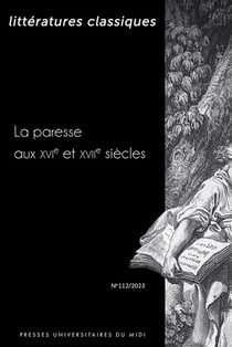 Littérattures classiques n.112 : La paresse aux XVIe et XVIIe siècles