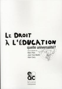 Le droit à l'éducation, quelle universalité ?