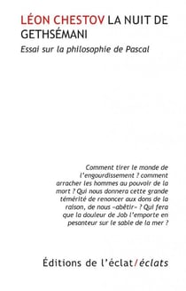La nuit de Getshémani - essai sur la philosophie de Pascal