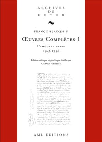 Oeuvre complètes Tome 1 : l'amour la terre - 1946-1956