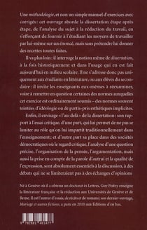 Methodologie De La Dissertation Litteraire