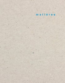 Revue Matières n.16 : où va la théorie de l'architecture ?
