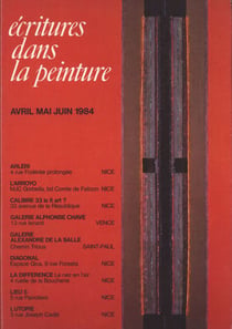 Écritures dans la peinture - complément