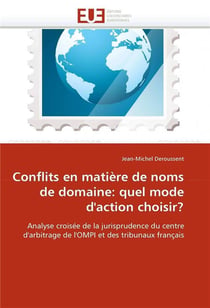Conflits en matiere de noms de domaine: quel mode d'action choisir?