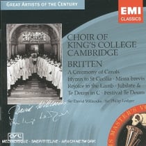 A ceremony of carols, hymn to st cecilia, missa brevis...