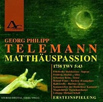 Matthäuspassion 1758 TWV 5:43