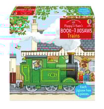 Poppy et Sam : Poppy and Sam's book and three jigsaws : trains