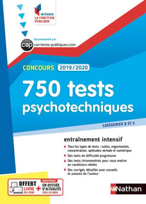 Concours - 750 test psychotechniques (édition 2019/2020)