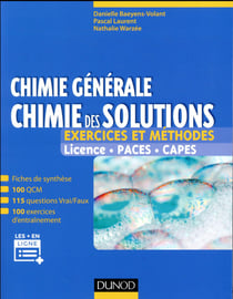 Chimie generale : chimie des solutions - exercices et methodes  - exercices et methodes