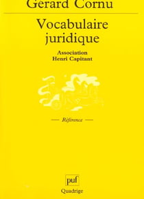 Vocabulaire juridique (3e édition)