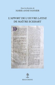 L'apport de l'oeuvre latine de Maître Eckhart