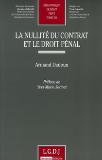 La nullité du contrat et le droit pénal