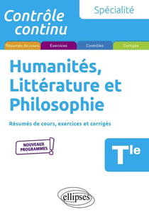 Contrôle continu : spécialité humanités, littérature et philosophie - terminale - nouveaux programmes