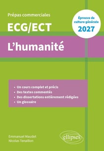 Nouveau thème, Epreuve de culture générale : Prépas commerciales ECG 2027