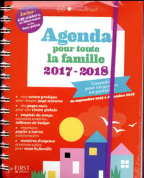 Agenda pour toute la famille (édition 2017/2018)