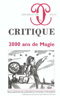Revue Critique n.673/674 : 2000 ans de magie