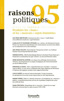 Revue raisons politiques n.95 : Produire les "bons" et les "mauvais" sujets féministes