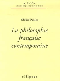 La philosophie française contemporaine