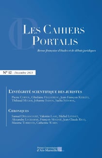 Les Cahiers Portalis n°12 : L'intégrité scientifique des juristes