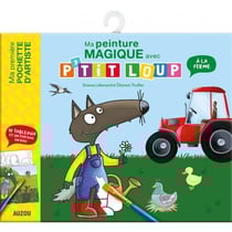 P'tit loup - ma pochette de peintures magiques - à la ferme