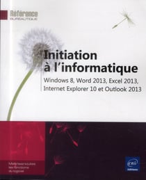 Initiation A L Informatique - Windows 8, Word 2013, Excel 2013, Internet Explorer 10 Et Outlook 2013