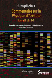 Simplicius - commentaire sur la physique d'Aristote Tome 2 , chapitre 1-3