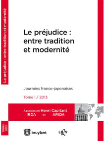Le préjudice : entre tradition et modernité - journées franco-japonaises