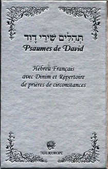 Psaumes de david hebreu francais - argent tehilim