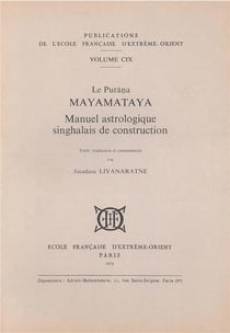 Le purana mayamataya - manuel astrologique singhalais de construction