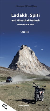 Ladakh, Spiti and Himachal Pradesh : Roadmap with relief