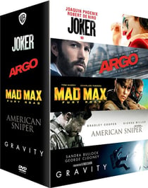 Coffret 5 films : Joker + Argo + Mad Max : Fury Road + American Sniper + Gravity