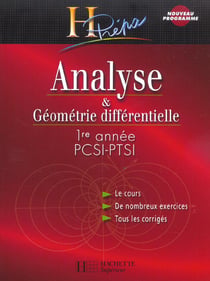 Analyse et geometrie differentielle - 1e annee pcsi, ptsi (édition 2003)