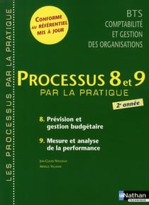 Les processus 4 - processus 8 et 9 - bts cgo 2ème année - 8) provision et gestion budgétaire 9) mesure et analyse de la performance