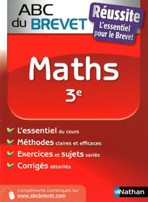 ABC du brevet réussite Tome 306 : mathématiques - 3ème