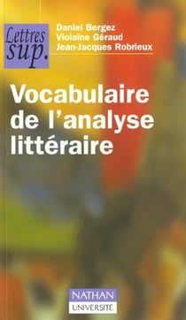 Vocabulaire de l'analyse litteraire